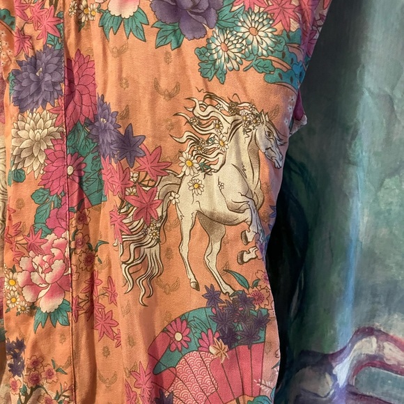 Spell Wild Horses Robe in Blush Pink (P-5) - Picture 5 of 8